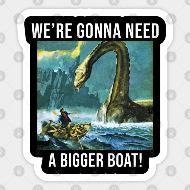 Loch Ness Monster Nessie Funny Classic Art Quote Sea Monster